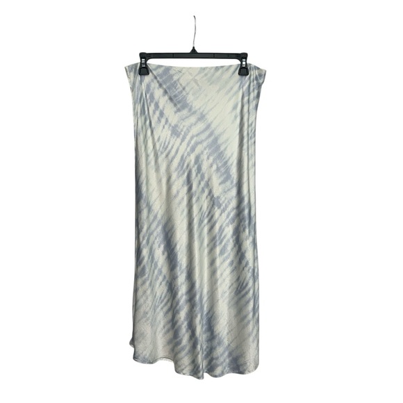 Rails Anya Skirt In Blue Tide Size XL Maxi Satin Crepe High Rise Pull On - Picture 3 of 7